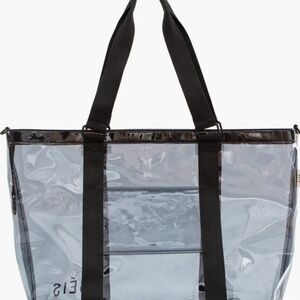 Beis - Transparent Black Tote Bag, used but great condition!